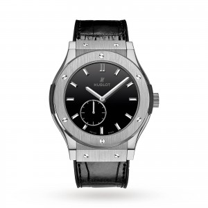 Hublot Classic Fusion Ultra Thin Titanium Black Shiny Dial 515.NX.1270.LR 45mm