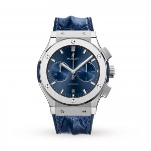 Hublot Classic Fusion Blue Chronograph Titanium 521.NX.7170.LR 45mm