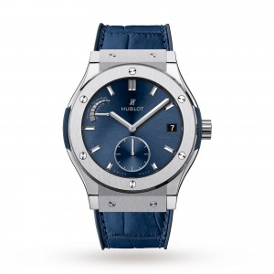 Hublot Classic Fusion Power Reserve Titanium Blue 516.NX.7170.LR 45mm