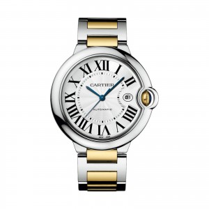 Ballon Bleu de Cartier watch 42 mm 18K yellow gold steel