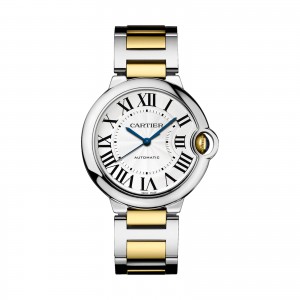 Ballon Bleu de Cartier watch 36 mm 18K gold and steel