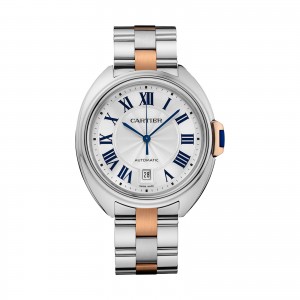 Clé de Cartier 40 mm 18K pink gold and steel