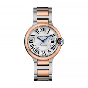 Ballon Bleu de Cartier watch 36 mm 18K pink gold and steel