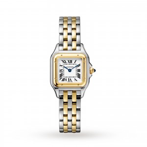 Panthère de Cartier watch Small model yellow gold and steel