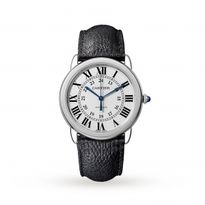 Ronde Solo de Cartier watch 36mm steel leather
