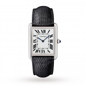 Tank Solo watch Large model steel leather