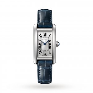 Tank Américaine watch Small model steel leather