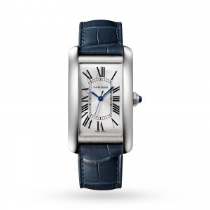 Tank Américaine watch Large model steel leather