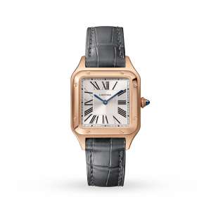 Santos-Dumont watch Small model pink gold leather