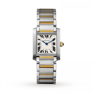Tank Française watch Medium model yellow gold & steel