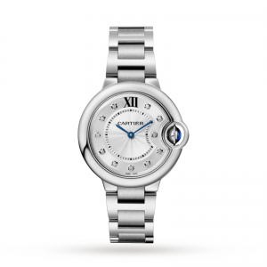  Ballon Bleu de Cartier watch 33 mm steel diamonds
