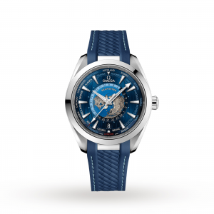 Omega Aqua Terra 150M Omega Co‑Axial Master Chronometer GMT Worldtimer 43mm