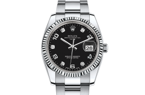 Rolex Date Oyster 34 mm Oystersteel and white gold 115234-0011