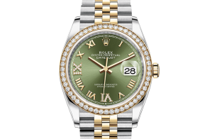 Rolex Datejust Oyster 36 mm Oystersteel yellow gold and diamonds 126283rbr-0011