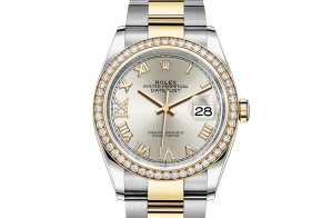 Rolex Datejust Oyster 36 mm Oystersteel yellow gold and diamonds 126283rbr-0018