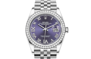 Rolex Datejust Oyster 36 mm Oystersteel white gold and diamonds 126284rbr-0013