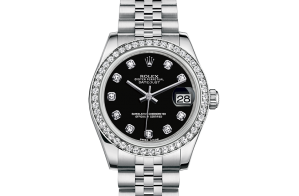 Rolex Datejust Oyster 31 mm Oystersteel white gold and diamonds 178384-0052