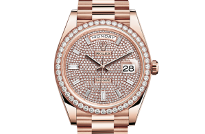 Rolex Day-Date Oyster 40 mm Everose gold and diamonds 228345rbr-0002