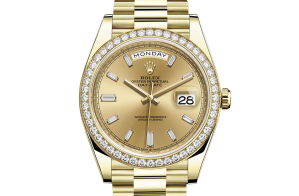 Rolex Day-Date Oyster 40 mm yellow gold and diamonds 228348rbr-0002