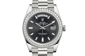 Rolex Day-Date Oyster 40 mm white gold and diamonds 228349rbr-0003