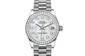 Rolex Datejust Oyster 31 mm white gold and diamonds 278289rbr-0005