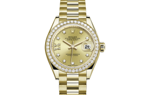 Rolex Lady-Datejust Oyster 28 mm yellow gold and diamonds 279138rbr-0006